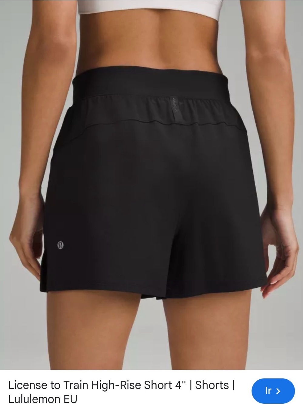 lululemon athletica License to Train High-Rise 4" Short — Black